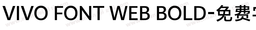 VIVO FONT WEB BOLD字体转换